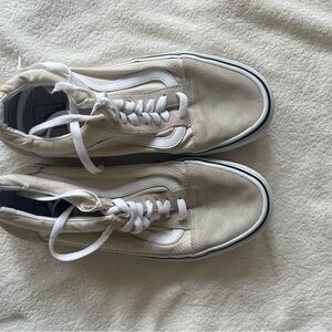 Neutral color Vans basically brand new